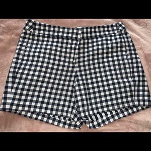 Black and white checkered shorts